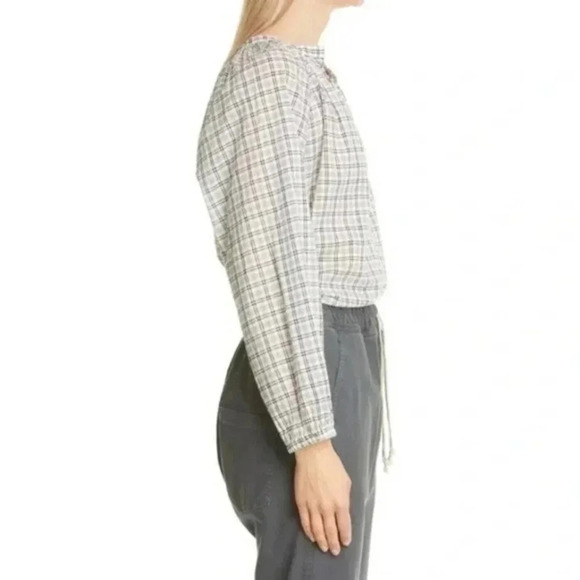 Nili Lotan Plaid Blouse NWOT B602 - Picture 3 of 8